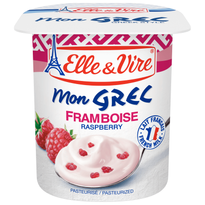 ELLE & VIRE Mon Grec Framboise 4x125g