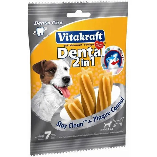 VITAKRAFT Dental 2-en-1 Petit Chien 120g