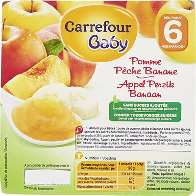 Pomme pêche banane - Produit