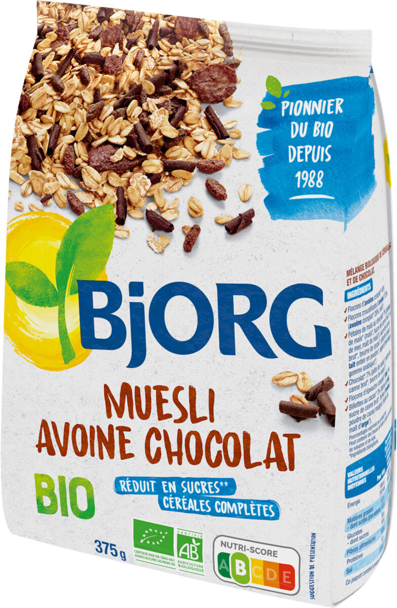 BJORG Muesli Avoine Chocolat 375 g