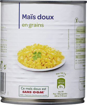 Mais doux en grain - Produit