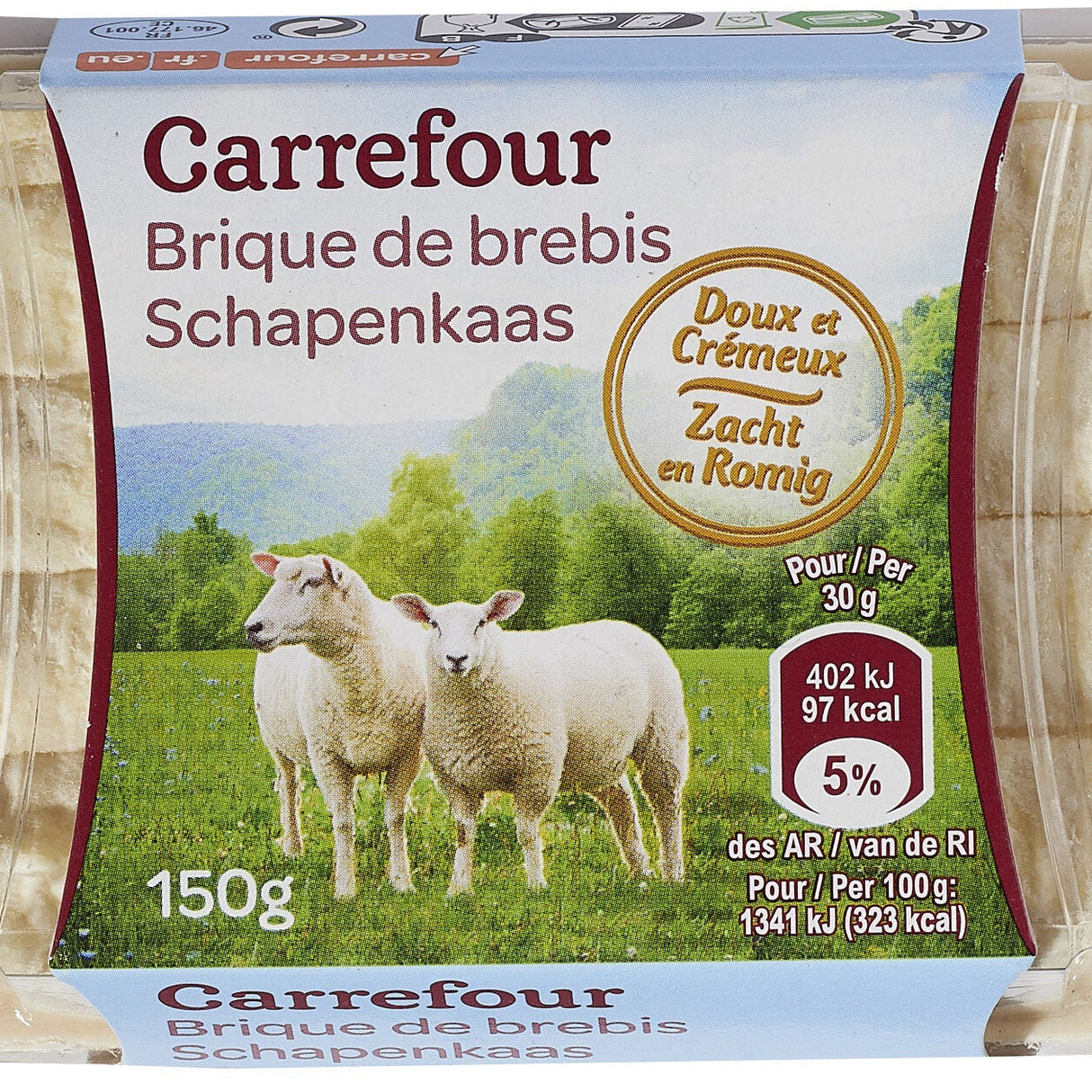 CARREFOUR Fromage de Brebis en Brique 150 g