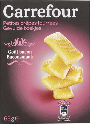 Petites crêpes fourrées Goût bacon - Produit