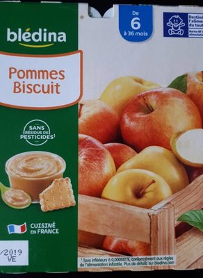 BLEDINA COUPELLES FRUITS 8x100g Pommes biscuit dès 6 Mois - Produit