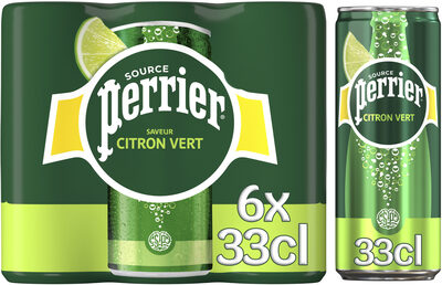 PERRIER eau gazeuse aromatisée citron vert 6x33cl - Produit