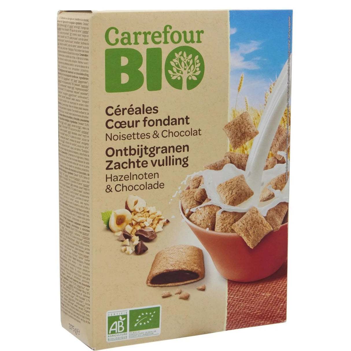 CARREFOUR BIO Céréales X'TREM Chocolat Noisette 375 g