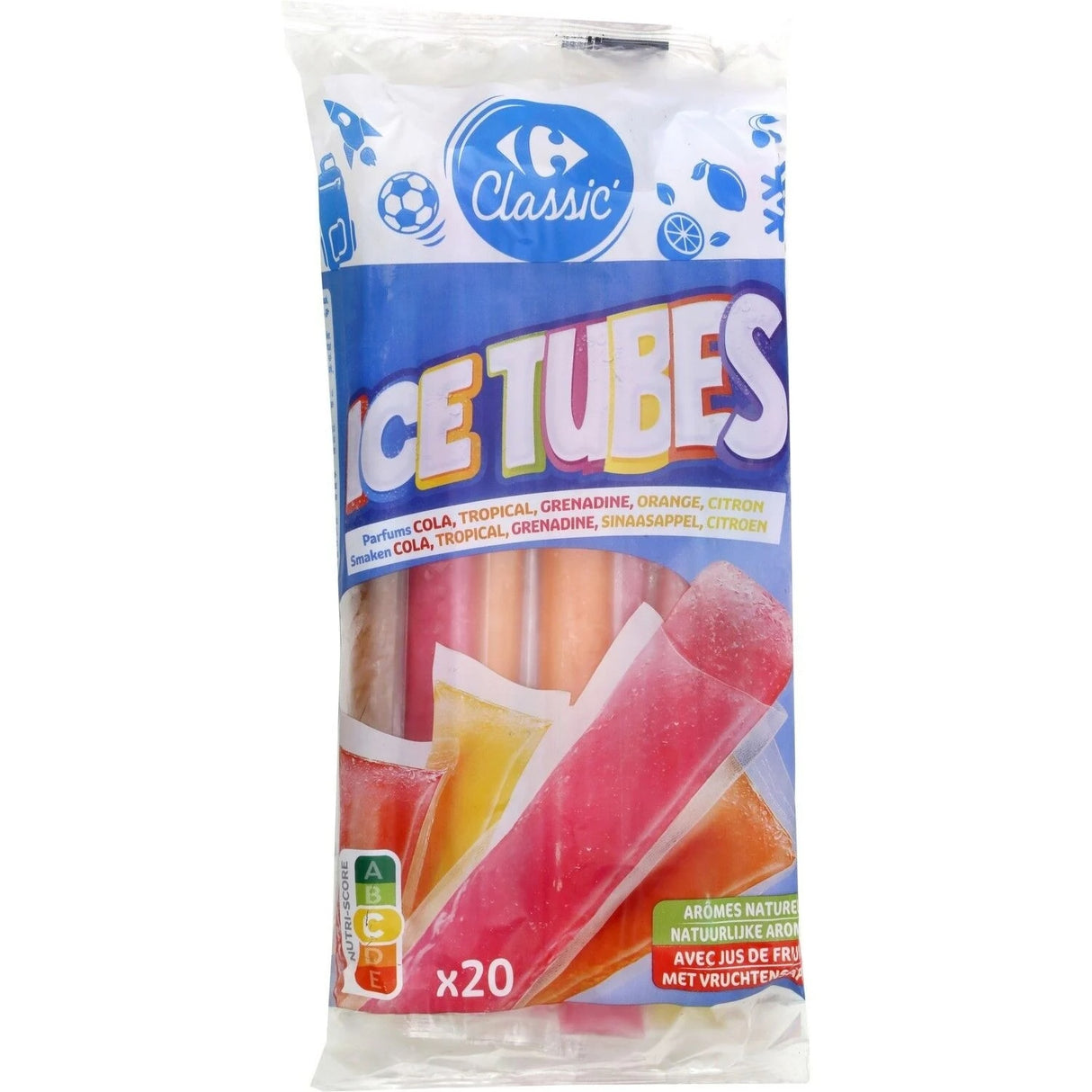 CARREFOUR CLASSIC Ice Tubes Boîte de 10 816g