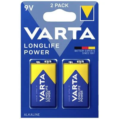 VARTA Piles Energy 9V Alcaline Pack de 2