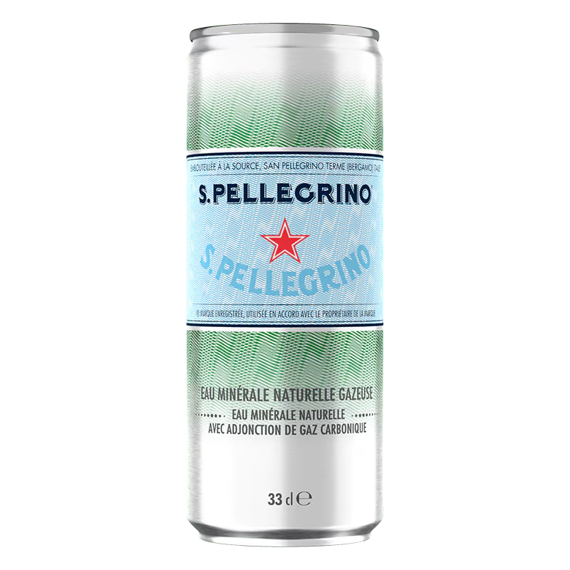 SAN PELLEGRINO Eau Gazeuse Canette 33 cl