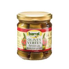 BARRAL Olives Vertes Farcies au Poivron 200g