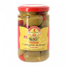 BOULOS Olives Vertes Farcies aux Piments 300 ml