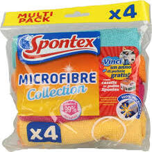 SPONTEX Chiffons Microfibre XXL Lot de 5