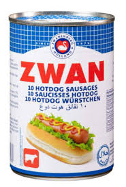 ZWAN Saucisses Hot Dog Poulet et Bœuf 400g