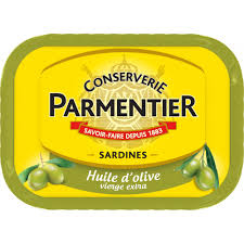 PARMENTIER Sardines Entières à l'Huile d'Olive Vierge Extra 135g