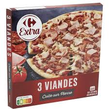 CARREFOUR CLASSIC Pizza 3 Viandes Surgelée 410 g