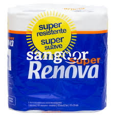 RENOVA Papier Hygiénique Super 2 Rouleaux Blanc 2 Plis