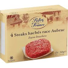 REFLETS DE FRANCE Steaks Hachés Surgelés 4x140 g