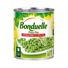 BONDUELLE Petits Pois à l'Étuvée Très Fins Conserve 400g