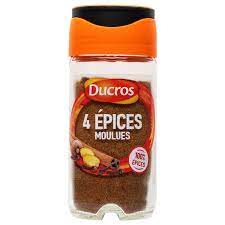 CARREFOUR 4 Épices Moulues Flacon 320 g