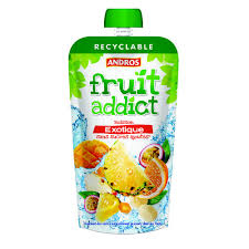 ANDROS Fruit Addict Boisson Exotique Sans Sucres Ajoutés 20cl