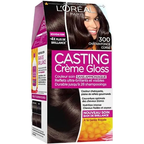 L'ORÉAL CASTING CRÈME GLOSS Coloration Châtain Foncé (300)