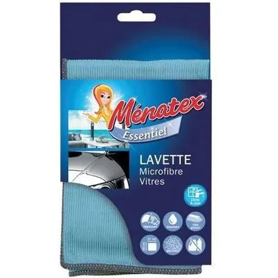 MENATEX Lavette Microfibre Vitres 40x40