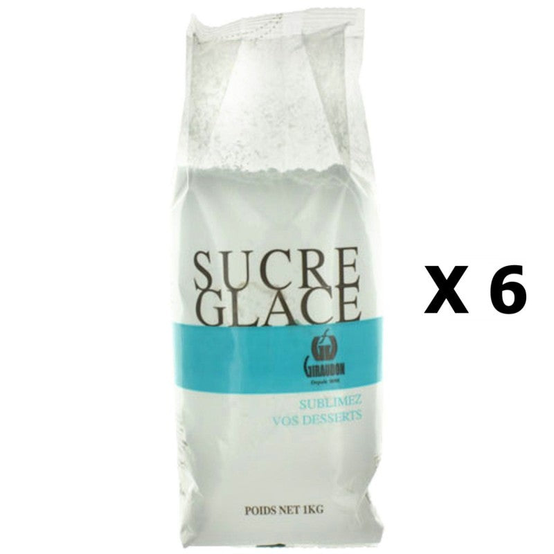 SUCRE Glace en Poudre 1kg x6