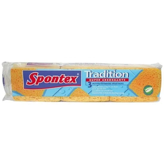 SPONTEX Éponge Tradition N°2 Lot de 3