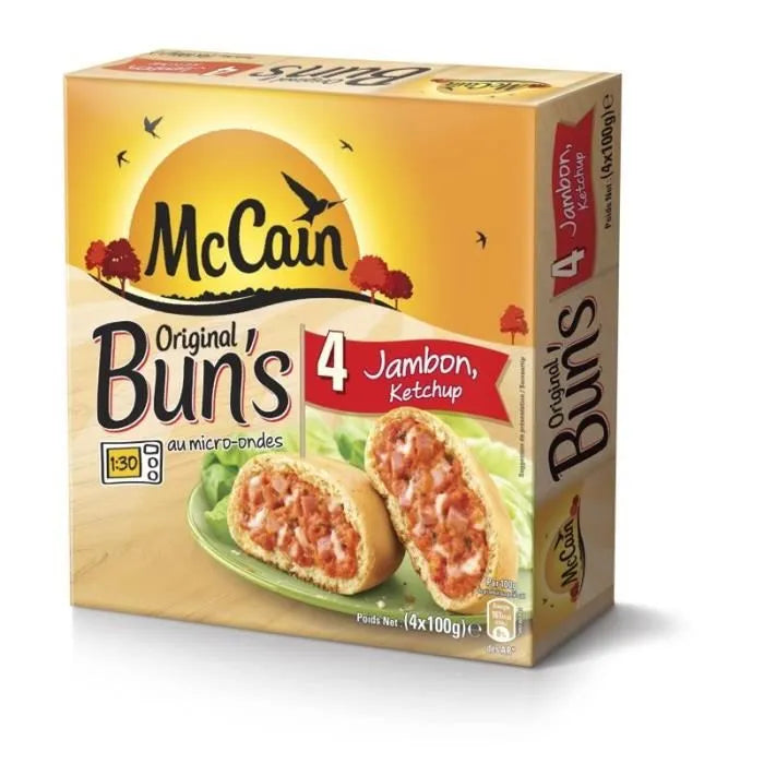 MCCAIN Original Buns Jambon-Ketchup 400 g