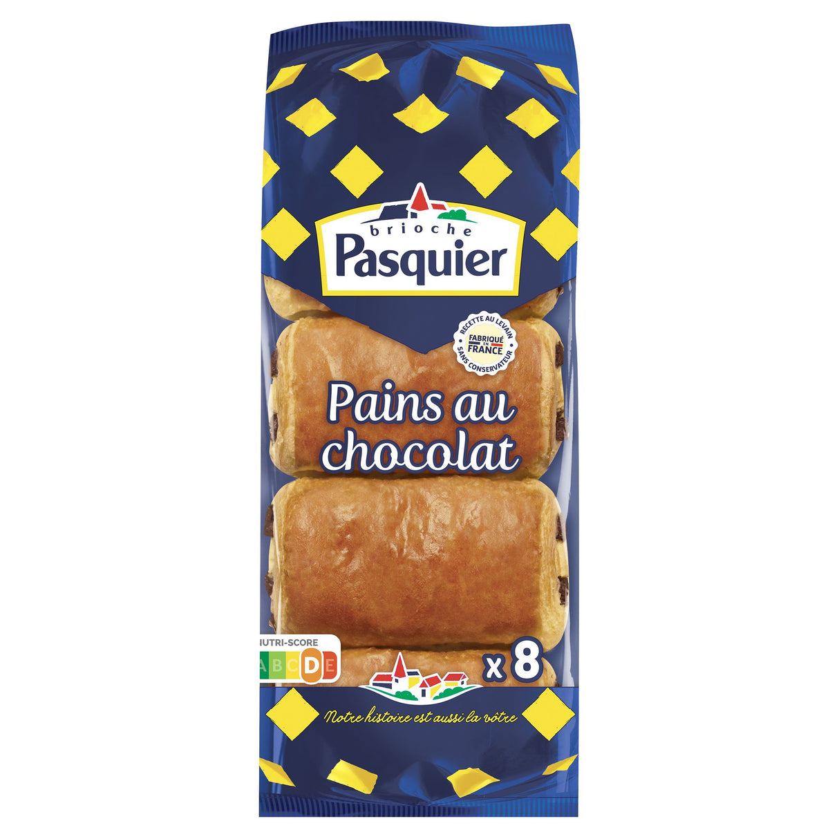 PASQUIER Pains au Chocolat 8 Pièces 360g Décongelé