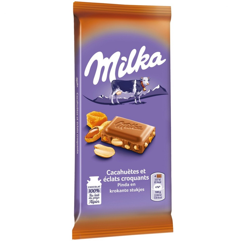 MILKA Cacahuètes & Caramel 90g