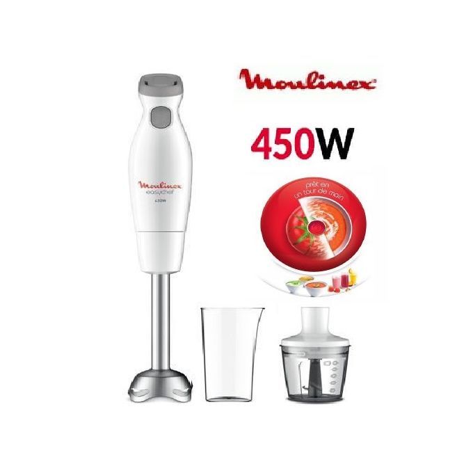 MOULINEX Easy Chef Mixeur + Hachoir Plongeant DD452110