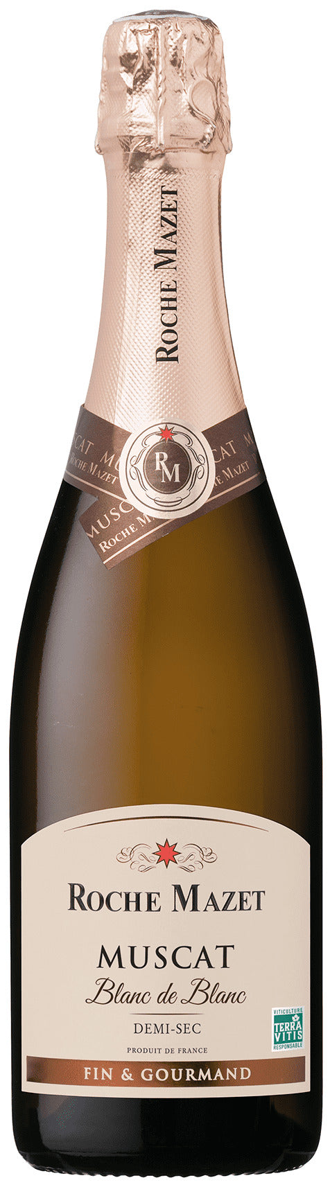 ROCHE MAZET Mousseux Demi-Sec Blanc de Blanc Muscat 75 cl