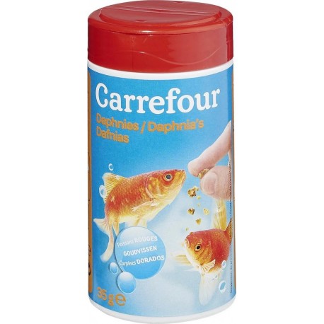 CARREFOUR Aliment Poisson Rouge Daphnies 35g