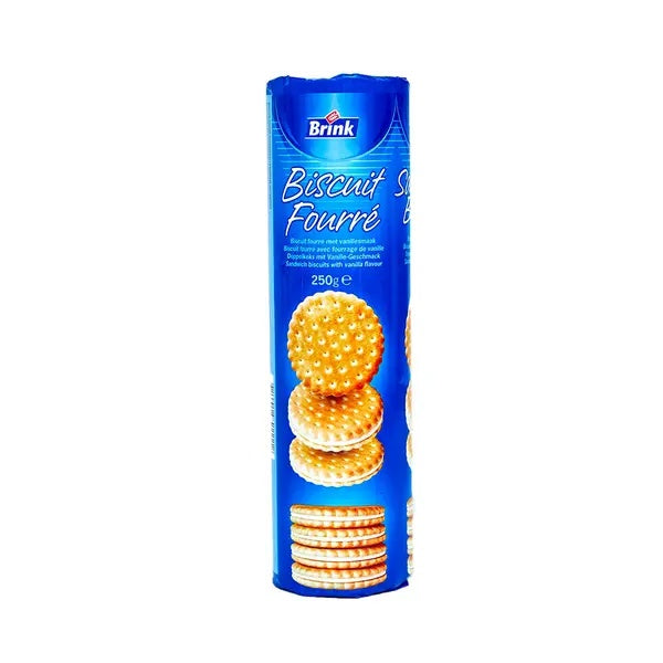 BRINK Biscuits Fourrés Vanille 250 g