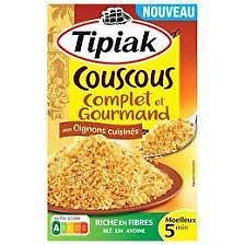 TIPIAK Couscous Complet aux Oignons Cuisinés 2x165 g