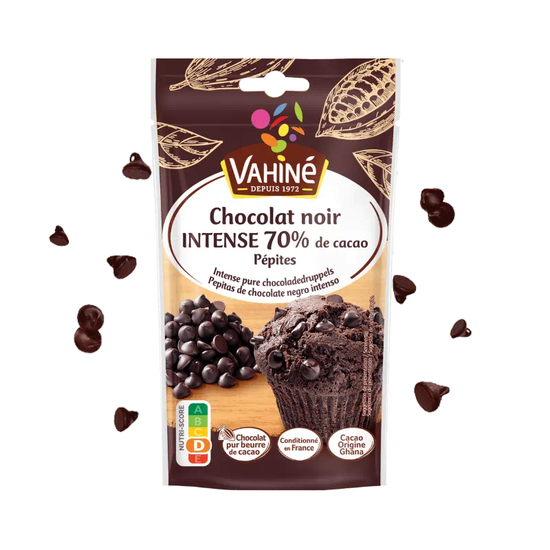 VAHINE Pépites Chocolat Noir 70% Ghana