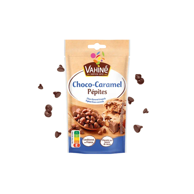 VAHINE Pépites Saveur Chocolat Caramel 100g