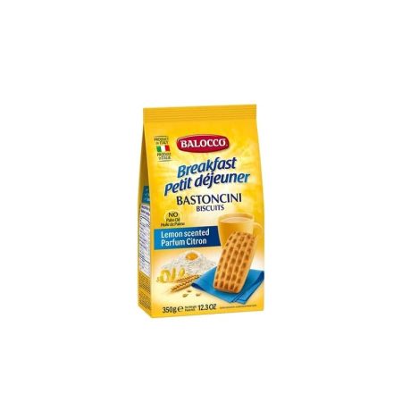 BALOCCO Biscuits Petit Déjeuner Bastoncini au Citron 350 g