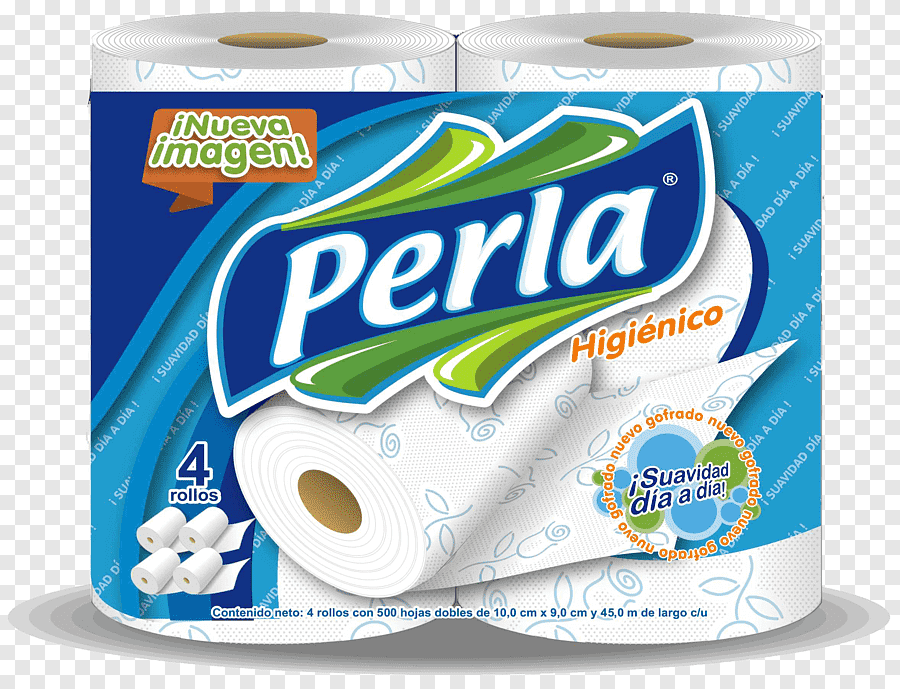 PERLA Papier Hygiénique Couleur Mix Pack de 4x3 Rouleaux