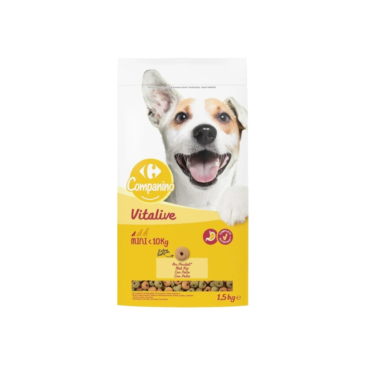 CARREFOUR Croquettes Tendre Petit Chien 1.5kg