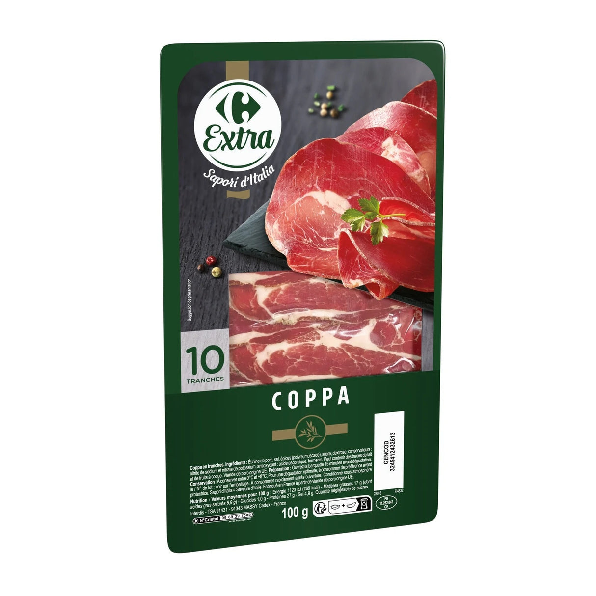 CARREFOUR Coppa Tranchée 100 g