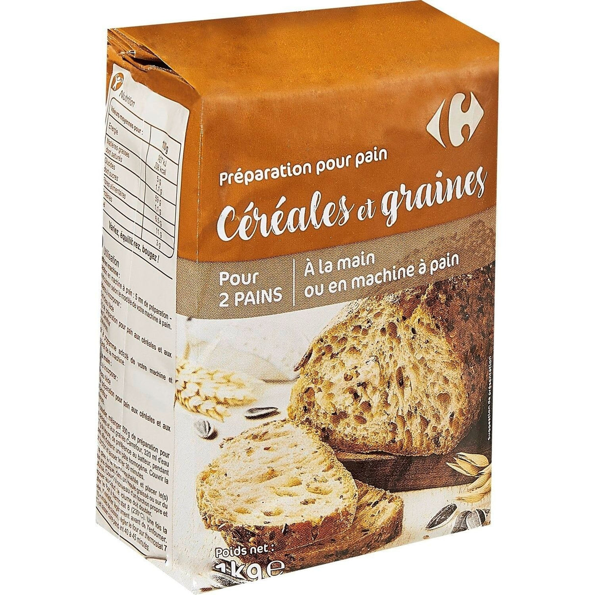 CARREFOUR Farine Spéciale Pain Multi-Céréales 1kg