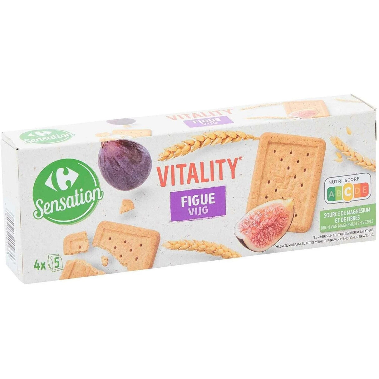 CARREFOUR NUTRITION Biscuits au Germe de Blé et Figues 200g