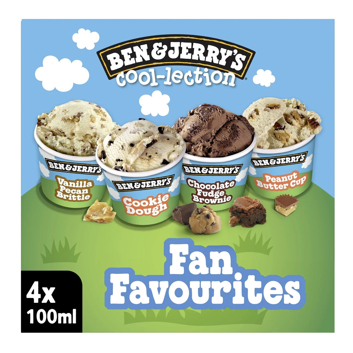 BEN & JERRY'S Collection Favorite Mini Pots 4x100ml