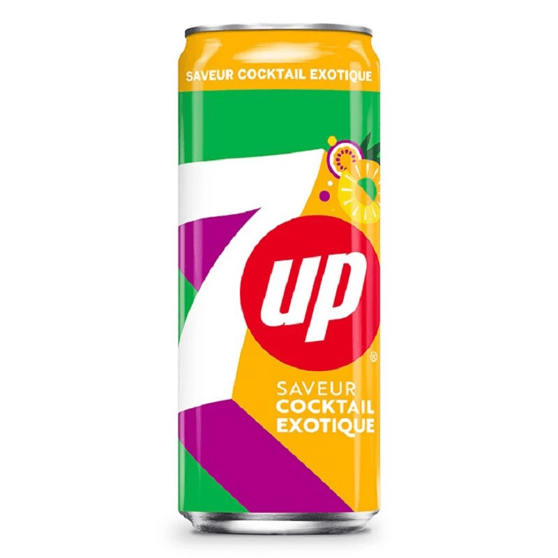 7UP Cocktail Exotique Canette 33cl