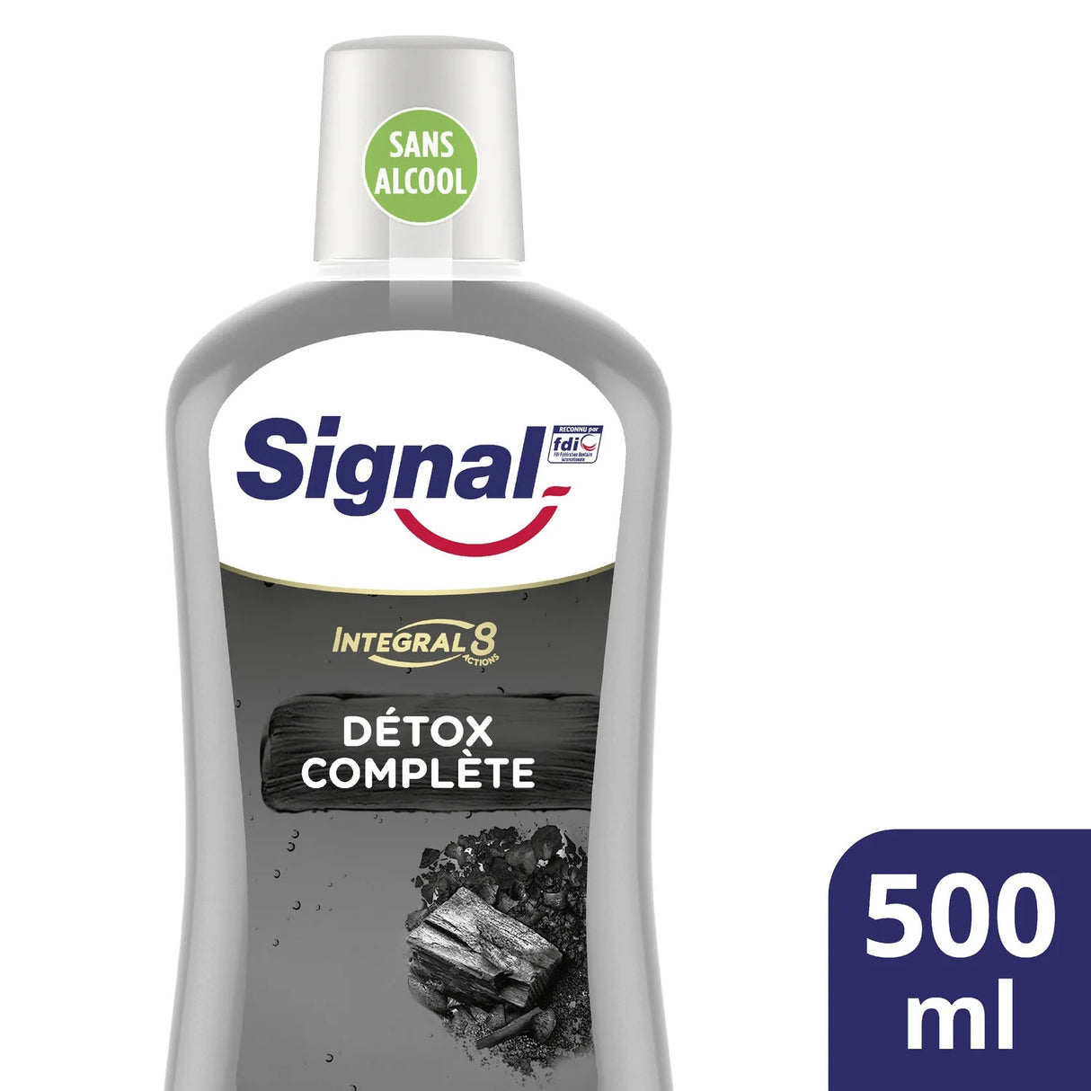 SIGNAL Bain de Bouche Integral 8 Détox Charbon 500 ml