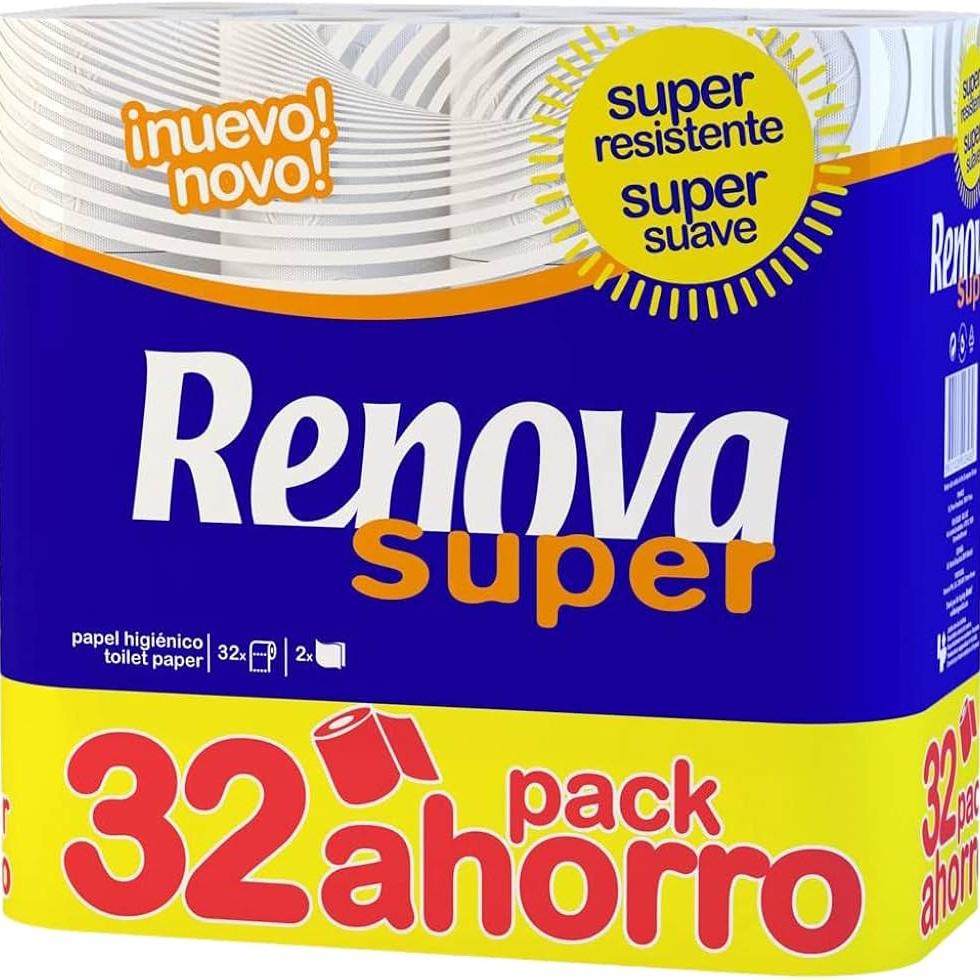 RENOVA Super Papier Hygiénique Pack Économique 32 Rouleaux