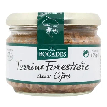 LES BOCADES Terrine Forestière aux Cèpes 175 g