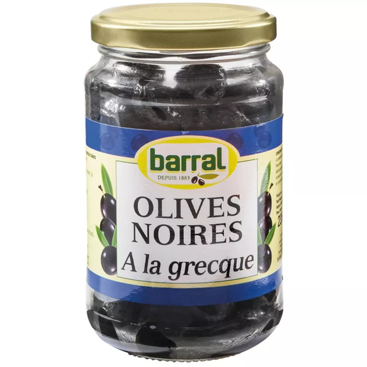 BARRAL Olives Noires à la Grecque Bocal 235g